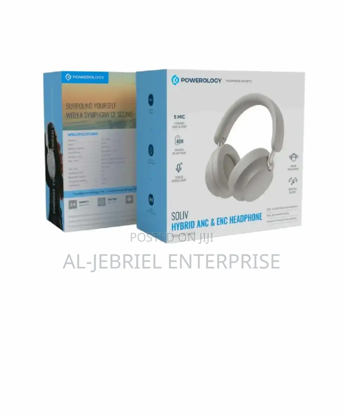 Powerology Hybrid ANC & ENC Headphone