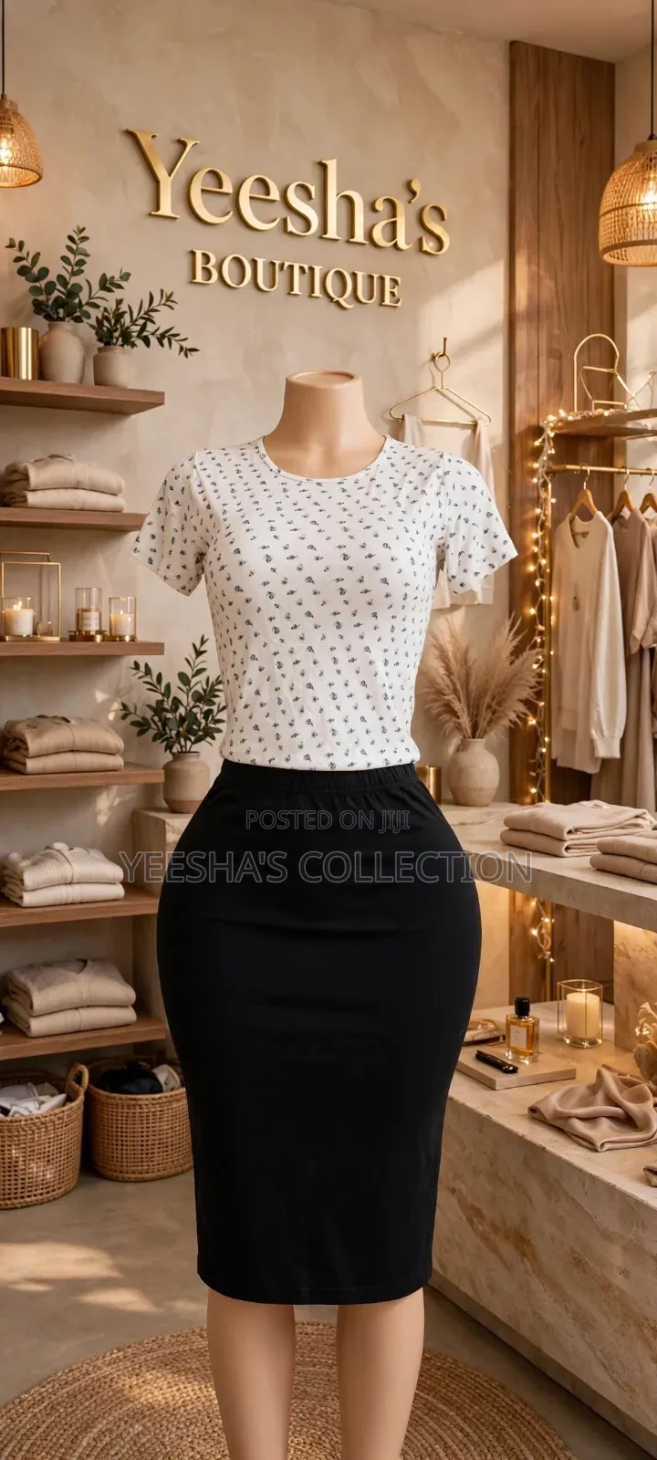 The Crop Tee That Goes With Everything Yeesha’S “Clean Crop Tee”