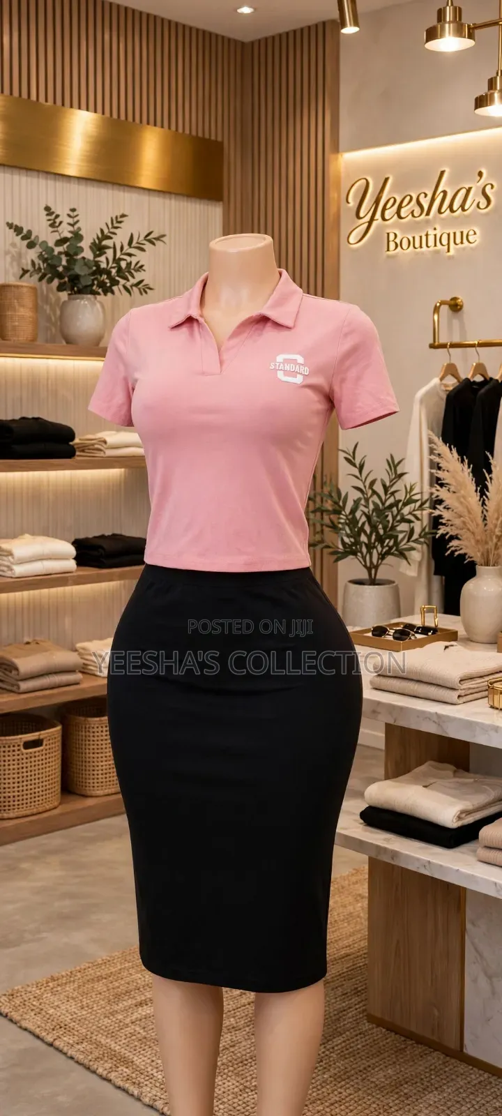 The Crop Tee That Goes With Everything Yeesha’S “Clean Crop Tee”