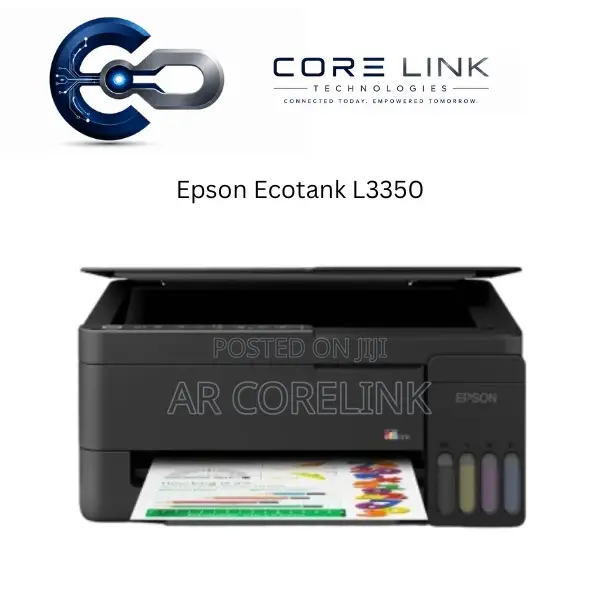 Epson Ecotank L3350-Colored Print Scan Copy A4 003 Ink 33ppm Black