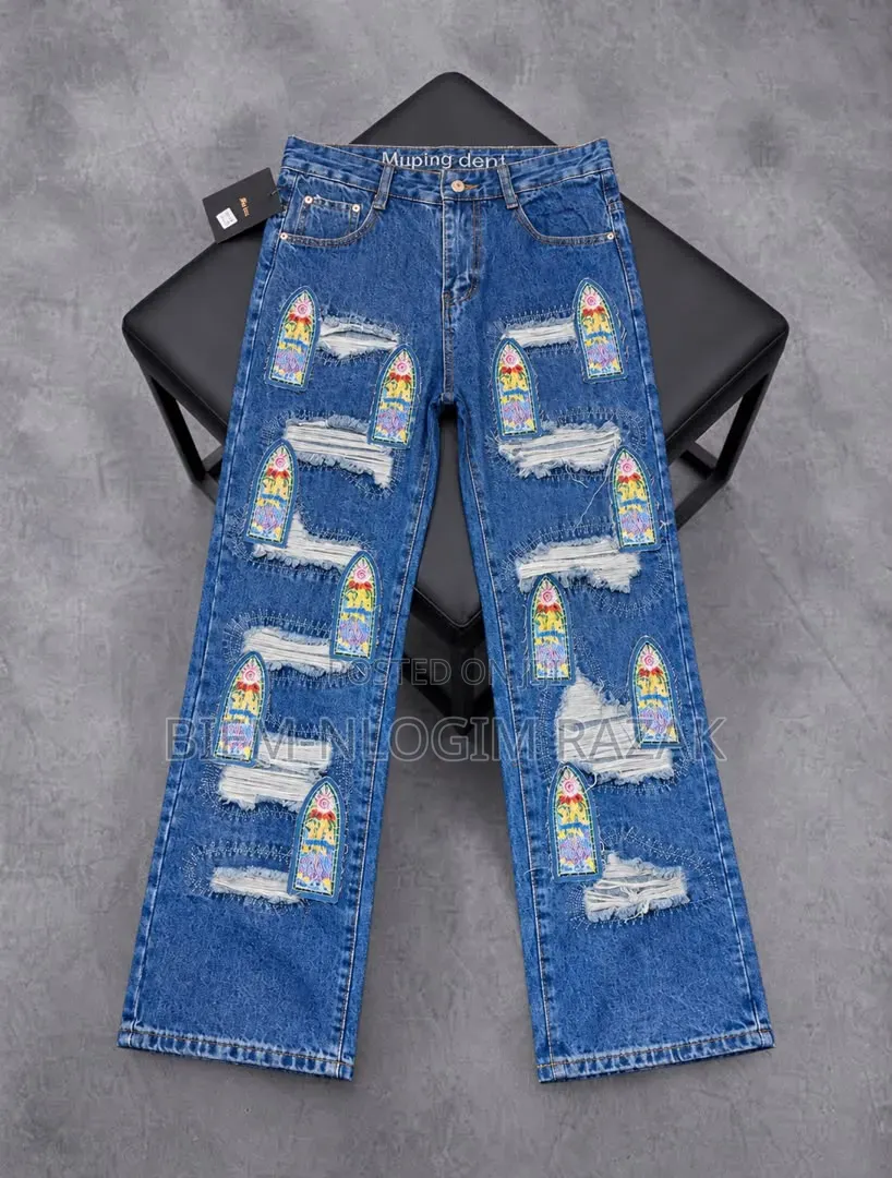 High Quality Supreme Straight Baggy Jeans Available in Stock