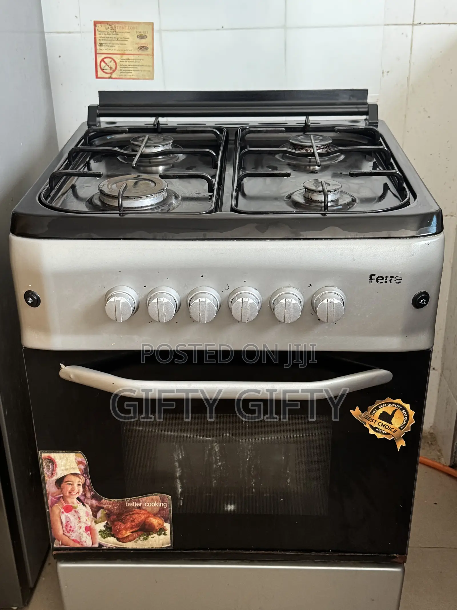 Gas Cooker 60*60 Volcano Ferre