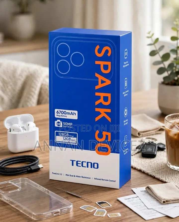 New Tecno Spark 50 128 GB Gray