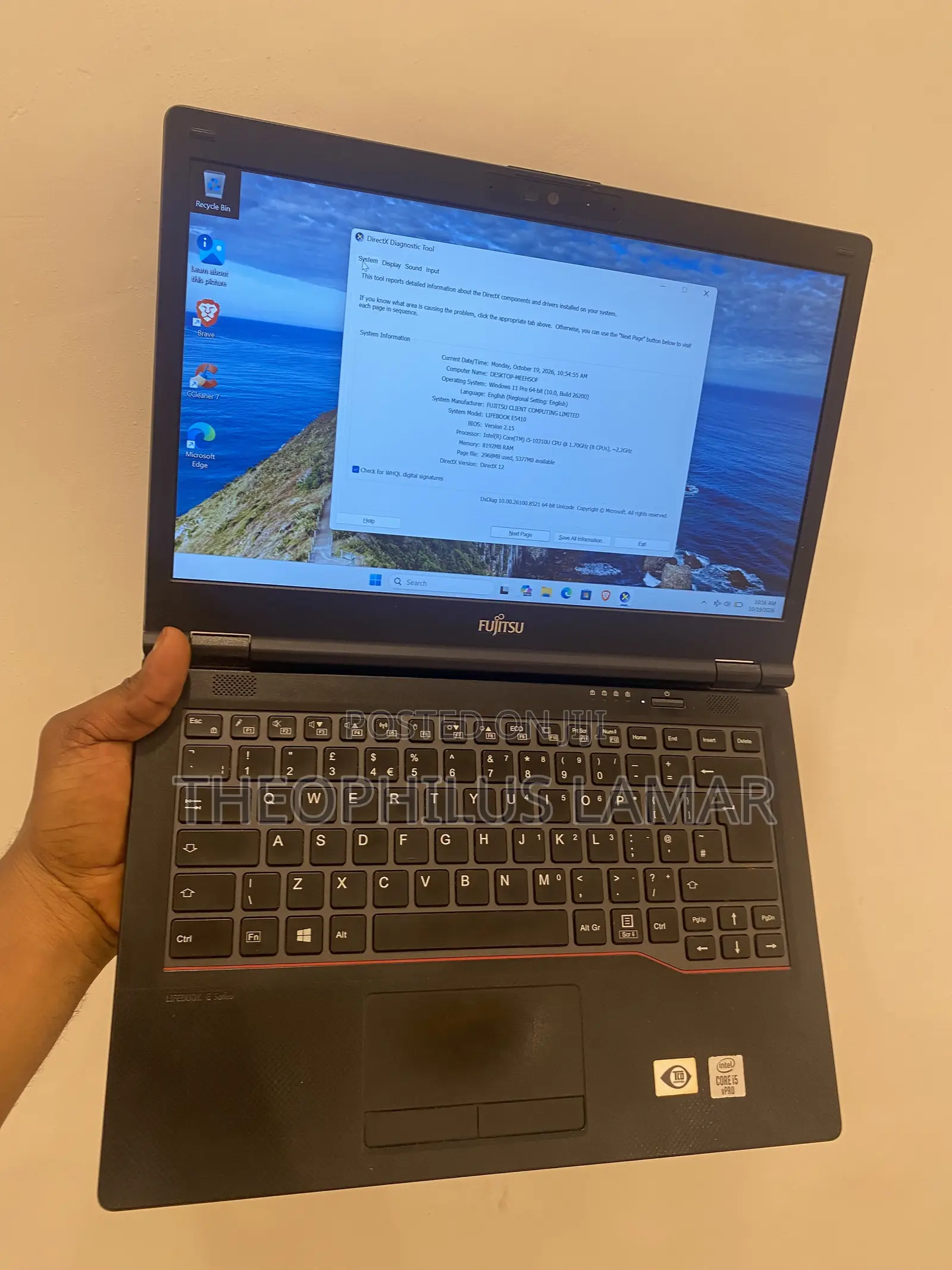 New Laptop Fujitsu Lifebook E5410 8GB Intel Core i5 SSD 256GB