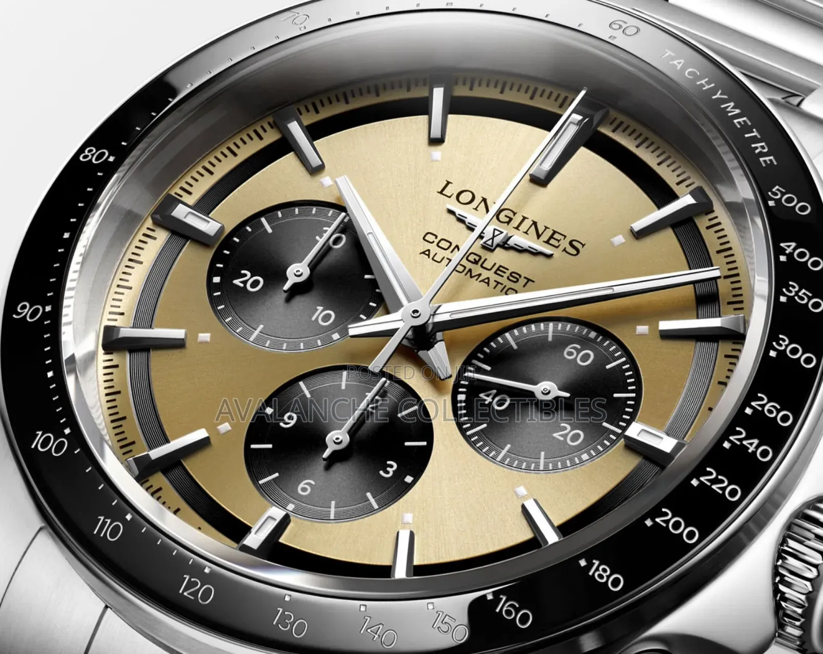 Longines Conquest Chronograph Gent's Watch 42mm Case Size