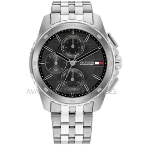Tommy Hilfiger Walker Chronograph Silver Tone Gent's Watch 44mm Case
