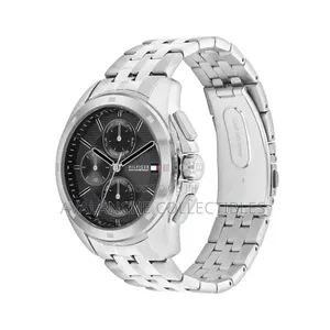 Tommy Hilfiger Walker Chronograph Silver Tone Gent's Watch 44mm Case