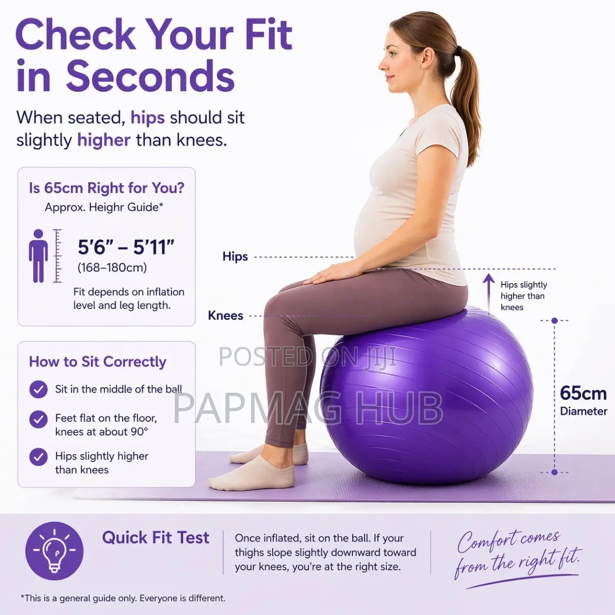 Yoga Ball for Both Pregnant Women and Everyone Can Use It
