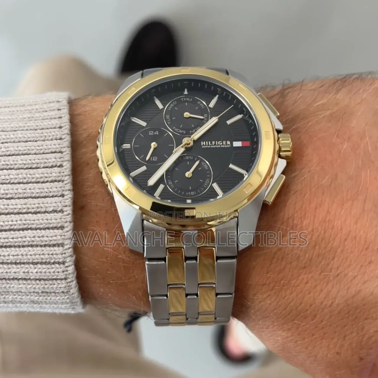 Tommy Hilfiger Walker Chronograph Double Tone Gent's Watch 44mm Case