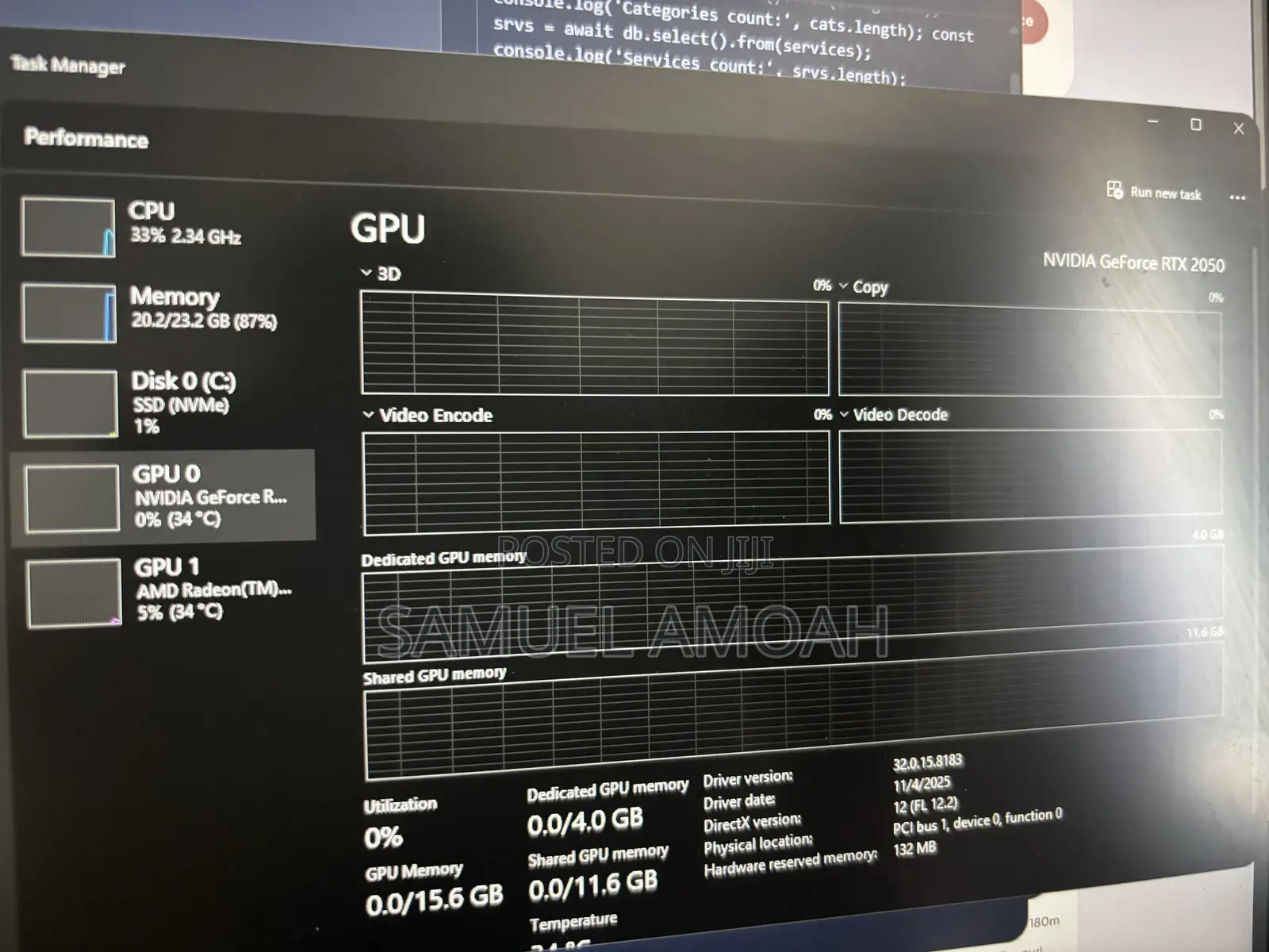 Laptop HP Victus 15 24GB AMD Ryzen 5 SSD 512GB