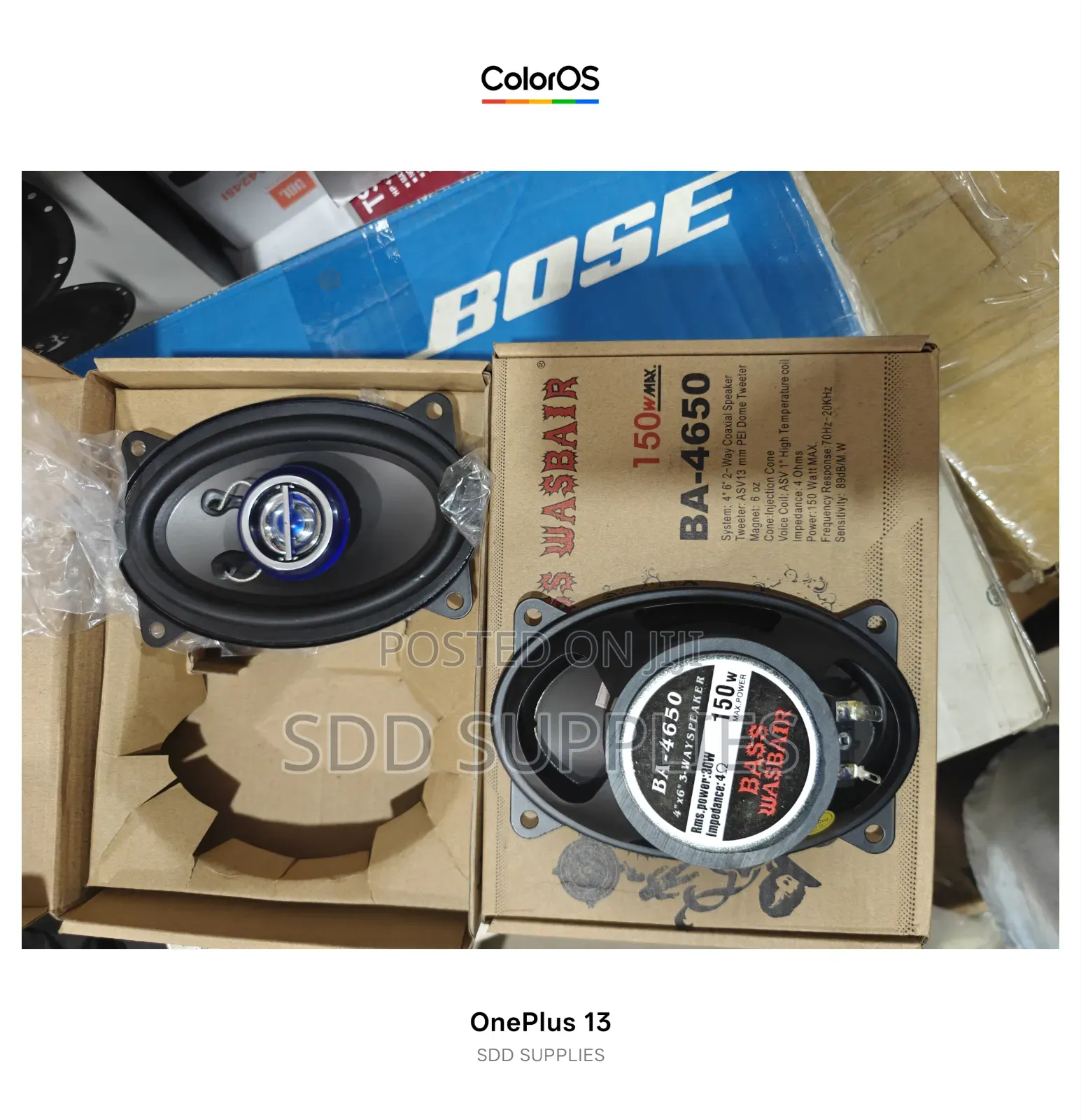 4*6 Oval Shape Heavy Bass Coaxial Car Speaker