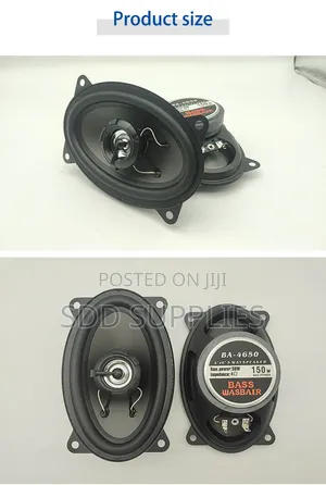 4*6 Oval Shape Heavy Bass Coaxial Car Speaker