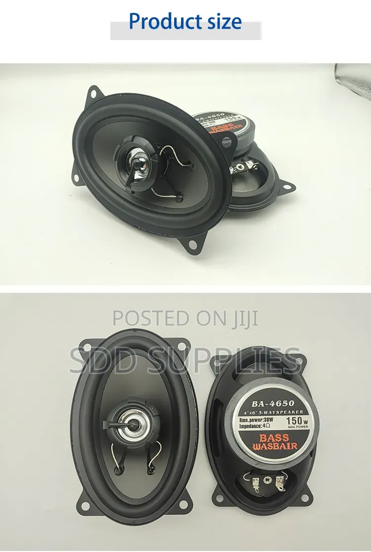4*6 Oval Shape Heavy Bass Coaxial Car Speaker