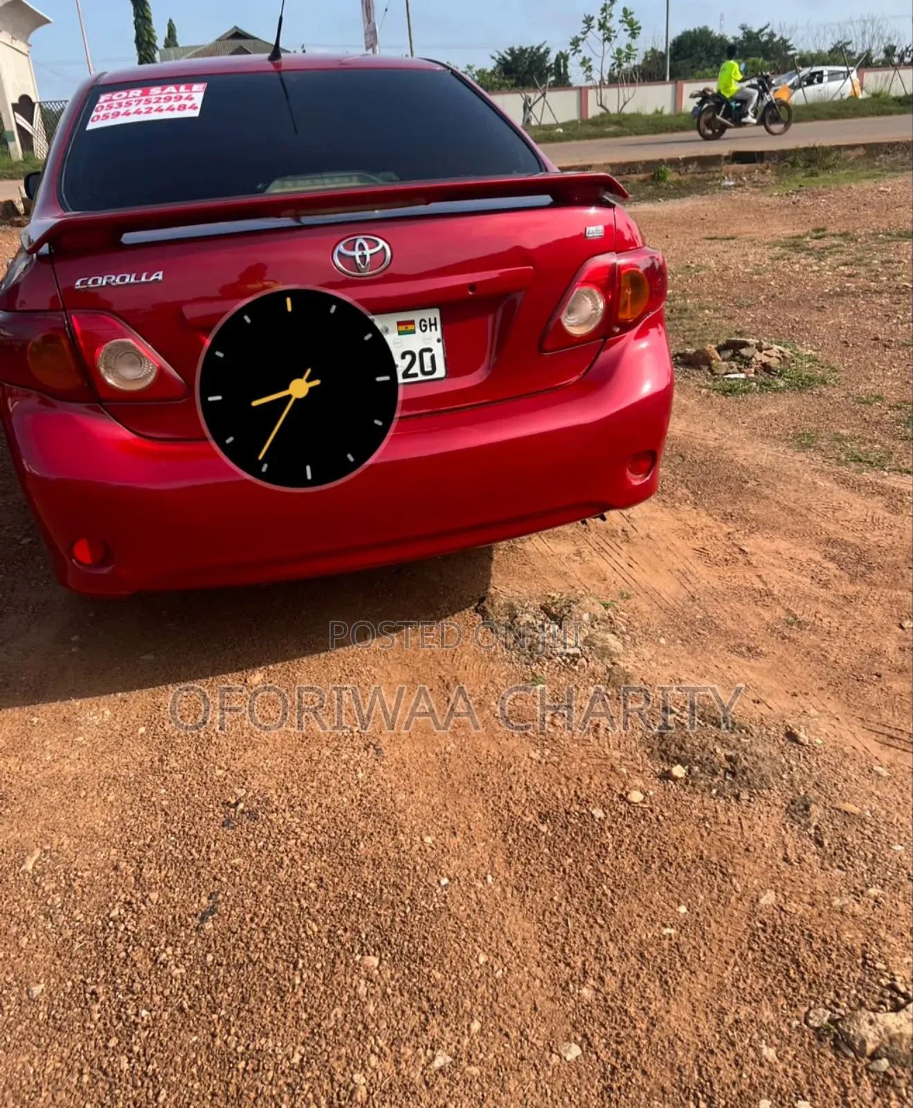 Toyota Corolla Base 4dr Sedan (1.8L 4cyl 5M) 2010 Red