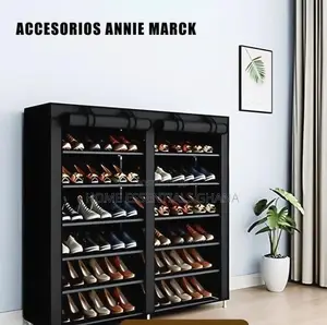 Double Door 6-Tier Shoe Rack Cabinet – Dustproof Shoe Organizer