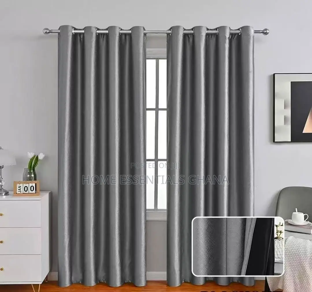 Pure Cotton 2-in-1 Plain Curtains – Elegant Window Curtains