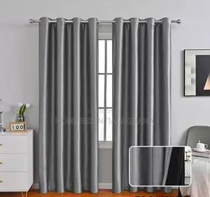 Pure Cotton 2-in-1 Plain Curtains – Elegant Window Curtains