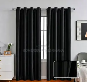 Pure Cotton 2-in-1 Plain Curtains – Elegant Window Curtains