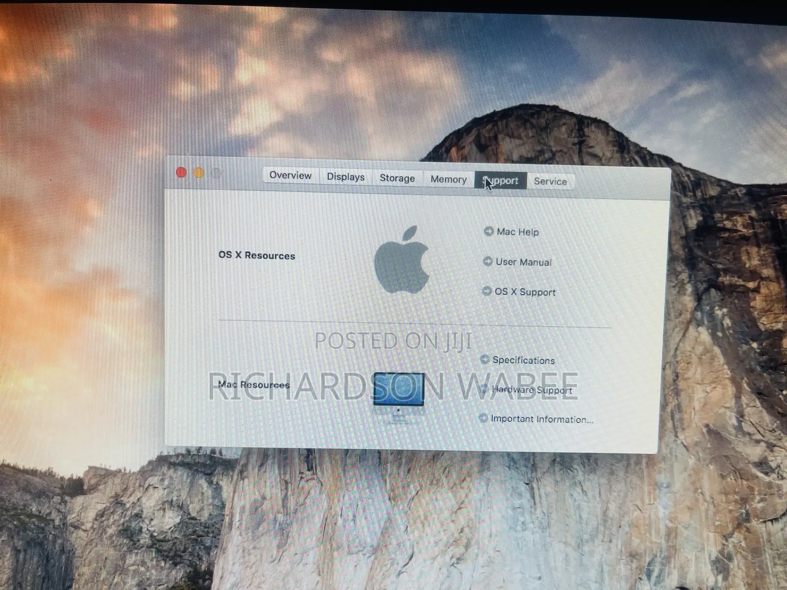 iMac OS X El Capitan