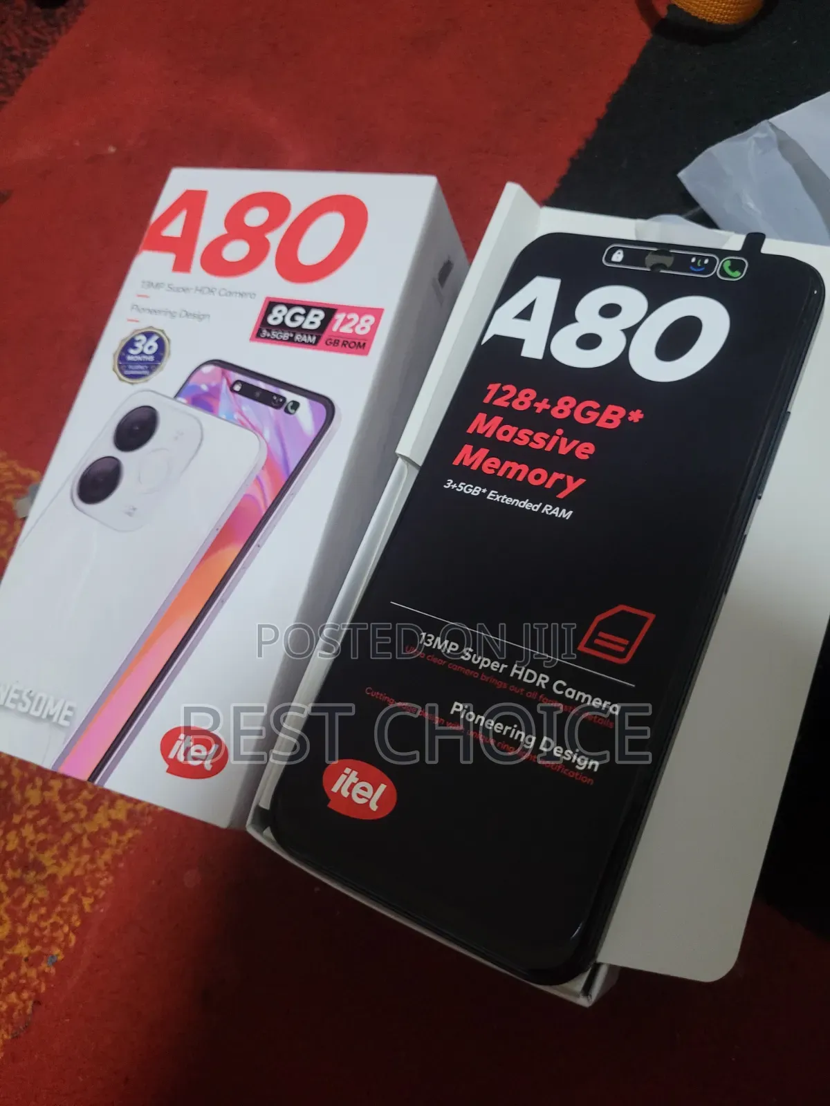 New Itel A80 128 GB Black