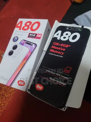New Itel A80 128 GB Black
