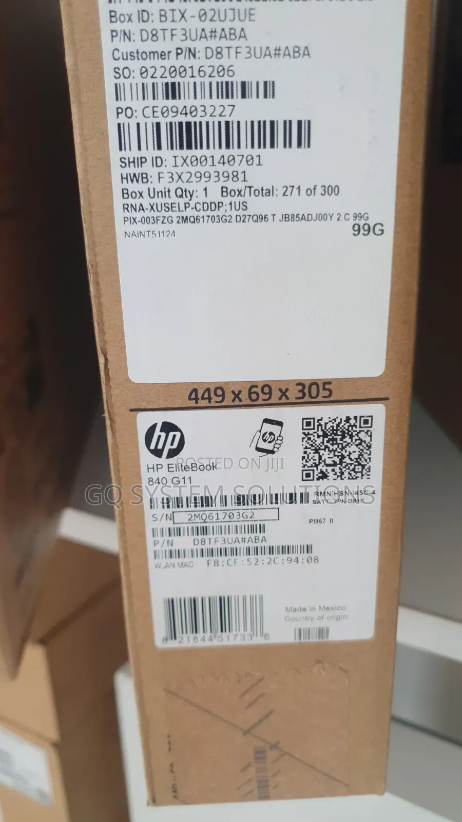 New Laptop HP EliteBook 840 G11 16GB Intel Core Ultra 7 SSD 512GB
