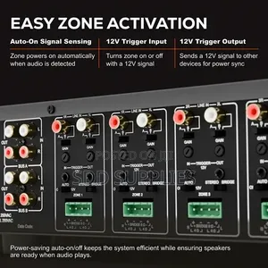 Class D 80W X 12 Channels Multi Zone Power Amplifier Dayton MA1280