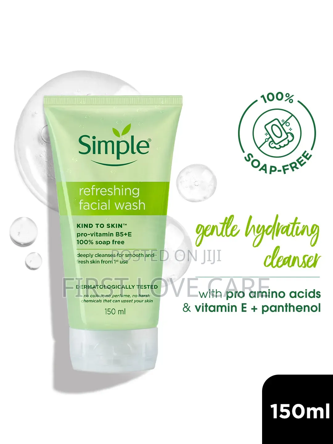 Simple Kind to Skin Refreshing Facial Wash, 150ml
