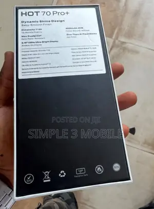 New Infinix Hot 70 Pro 5G+ 256 GB Purple