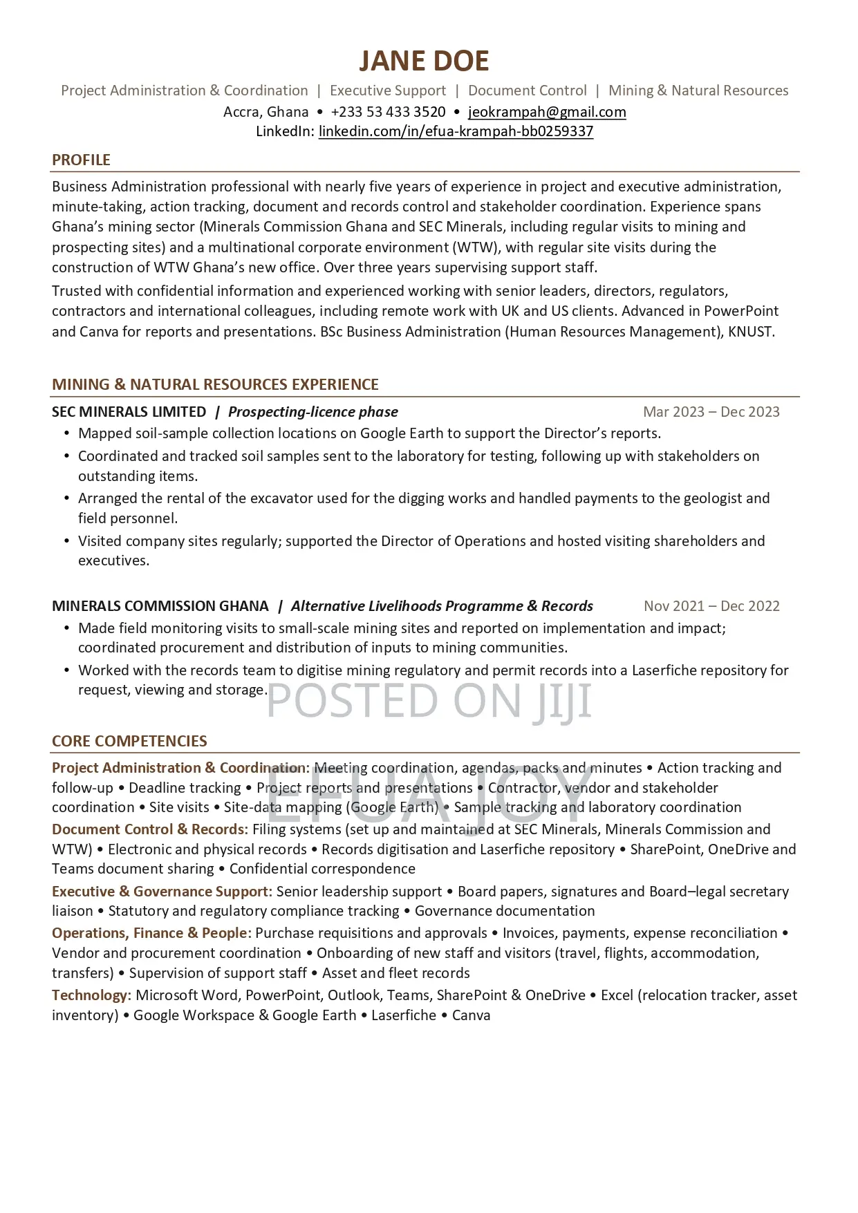 Professional CV Formatting, Cover Letters & Job Documents