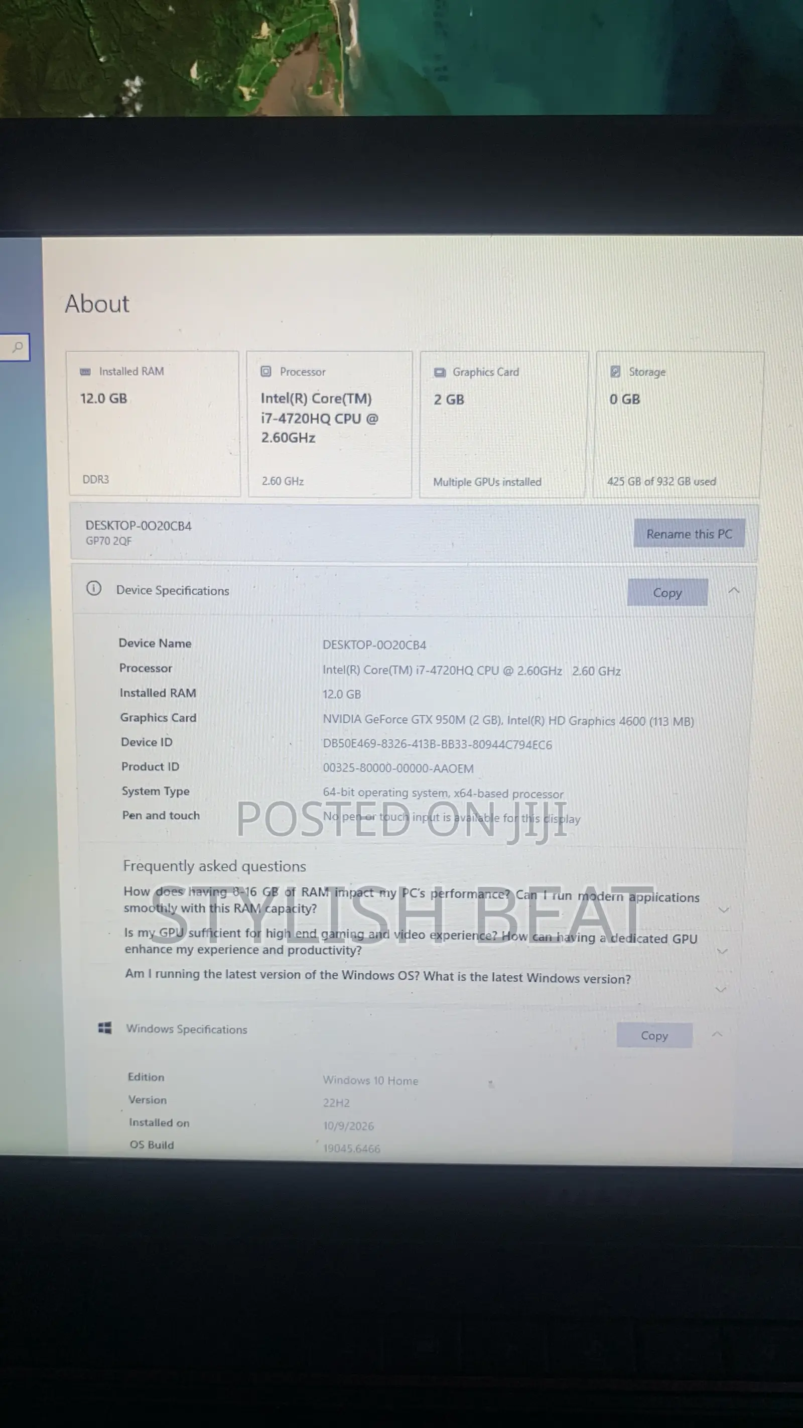 Laptop MSI GP70 2PE Leopard 12GB Intel Core i7 HDD 700GB