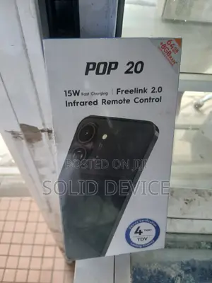 New Tecno Pop 20 64 GB Black