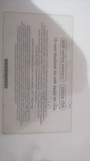 Laptop Apple MacBook 2020 8GB Apple M1 HDD 256GB