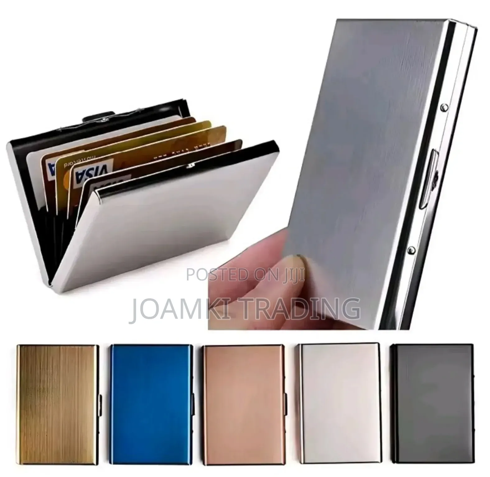 Anti Scan Rfid 6/10 Cards Aluminium Metal Credit Card Holder Wallet