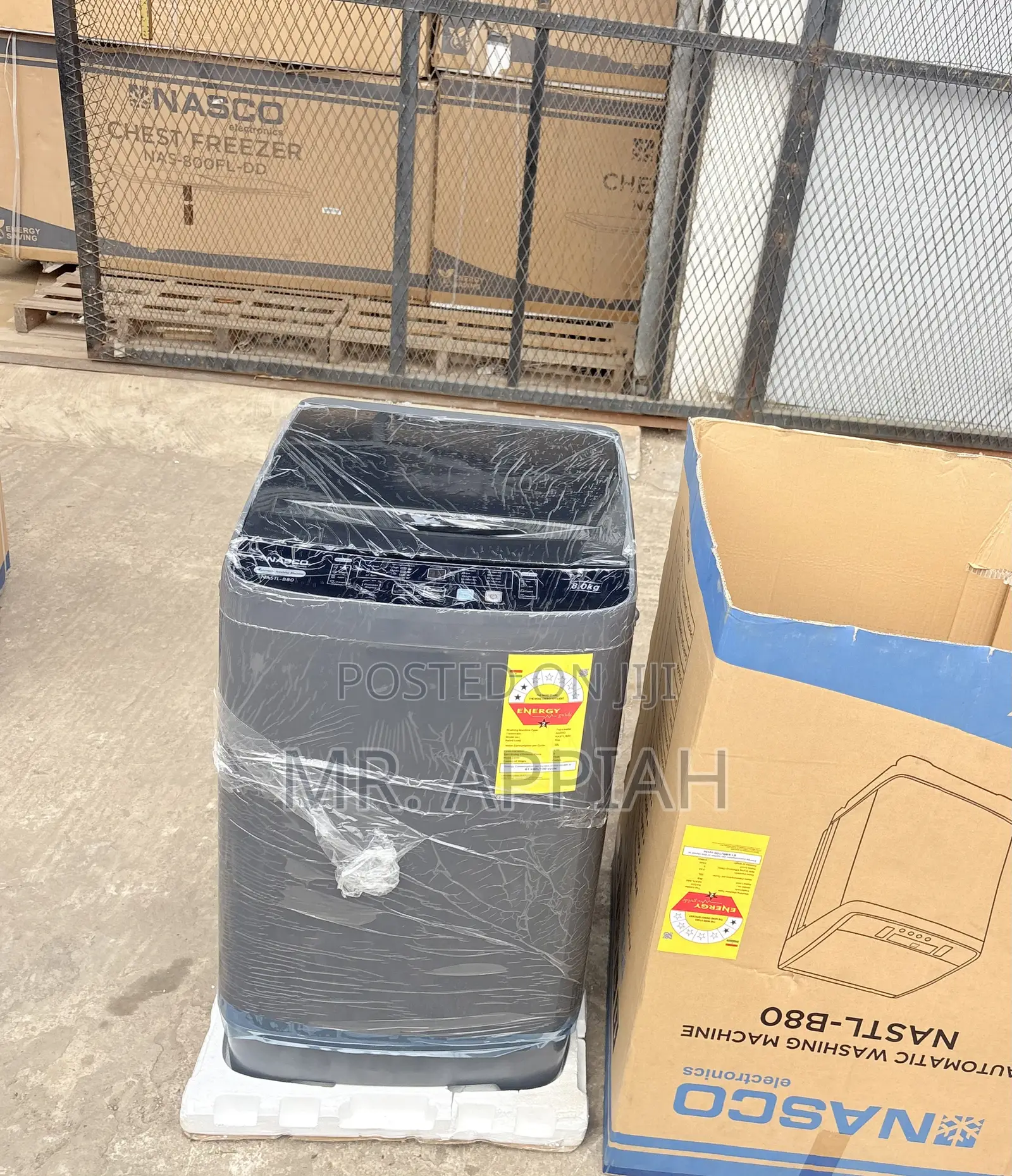 Smart Washing Nasco 8kg Full Automatic(Gray)