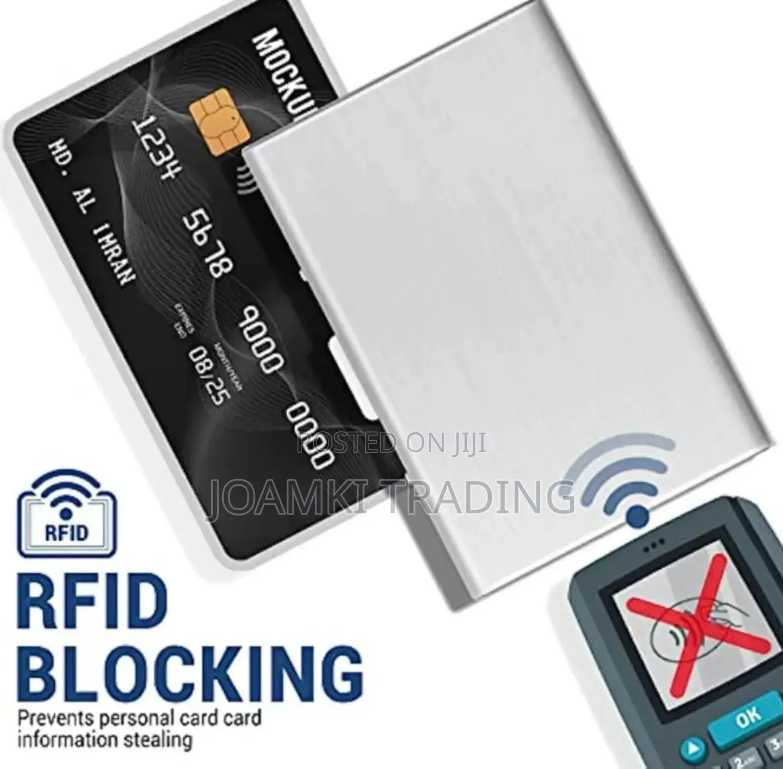 Anti Scan Rfid 6/10 Cards Aluminium Metal Credit Card Holder Wallet