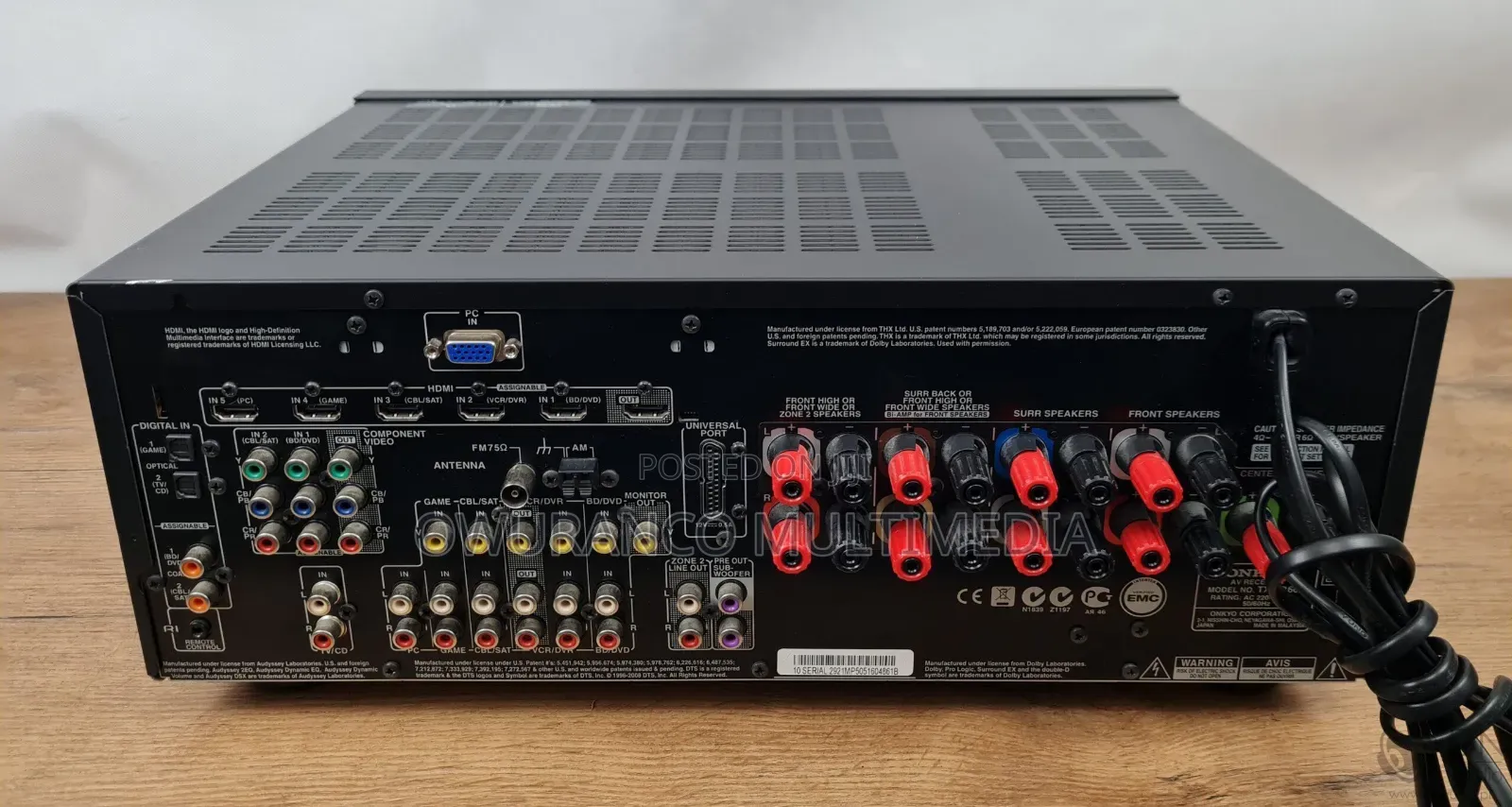 Yamaha RX-V630 6.1 Channel AV Receiver - With Phono Turntable Inputs