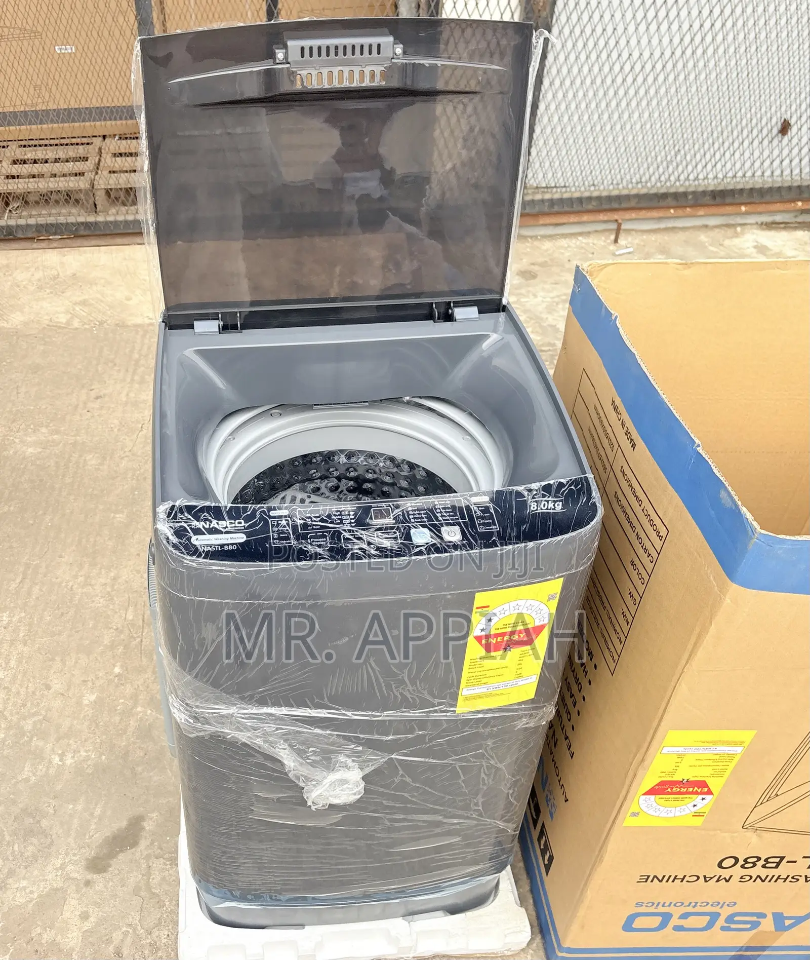 Powerful Nasco 8kg Top Load Washing Machine(Full Auto)Gray