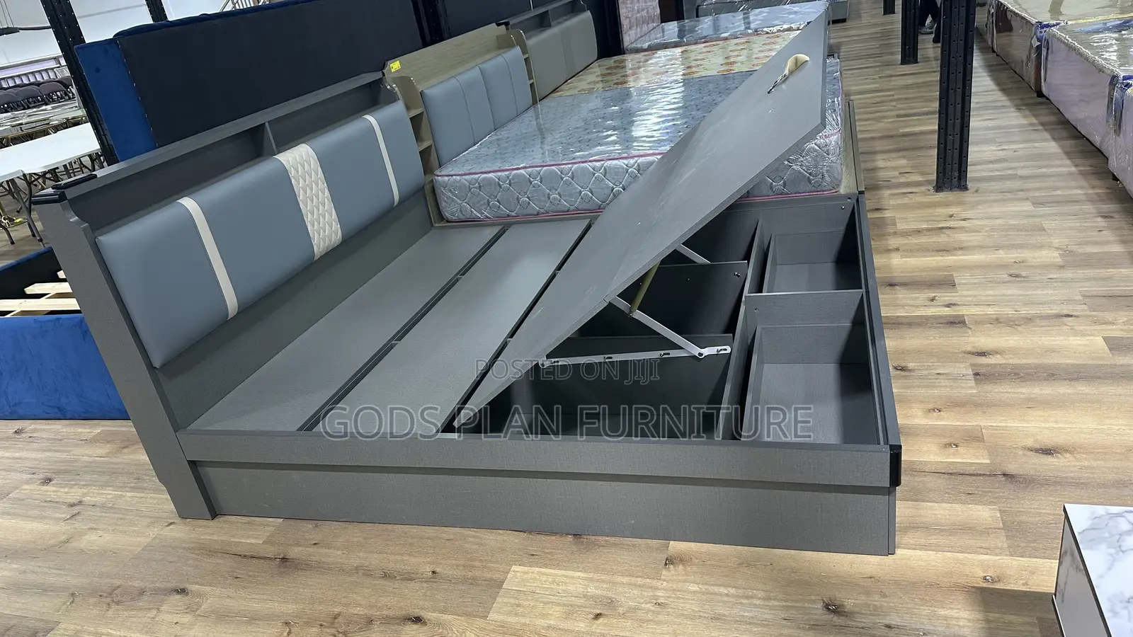 Queen Size Bed Frame - Storage