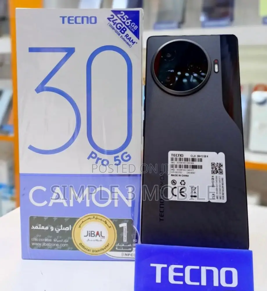 New Tecno Camon 30 Pro 5G 512 GB Black