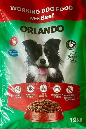 Orlando Dog Food 12kg & 3kg - UK Direct - Chicken & Beef - Kasoa
