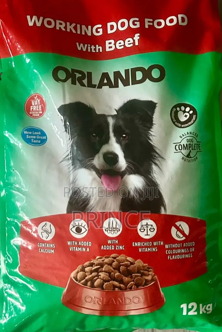 Orlando Dog Food 12kg & 3kg - UK Direct - Chicken & Beef - Kasoa