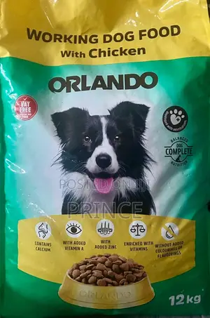 Orlando Dog Food 12kg & 3kg - UK Direct - Chicken & Beef - Kasoa