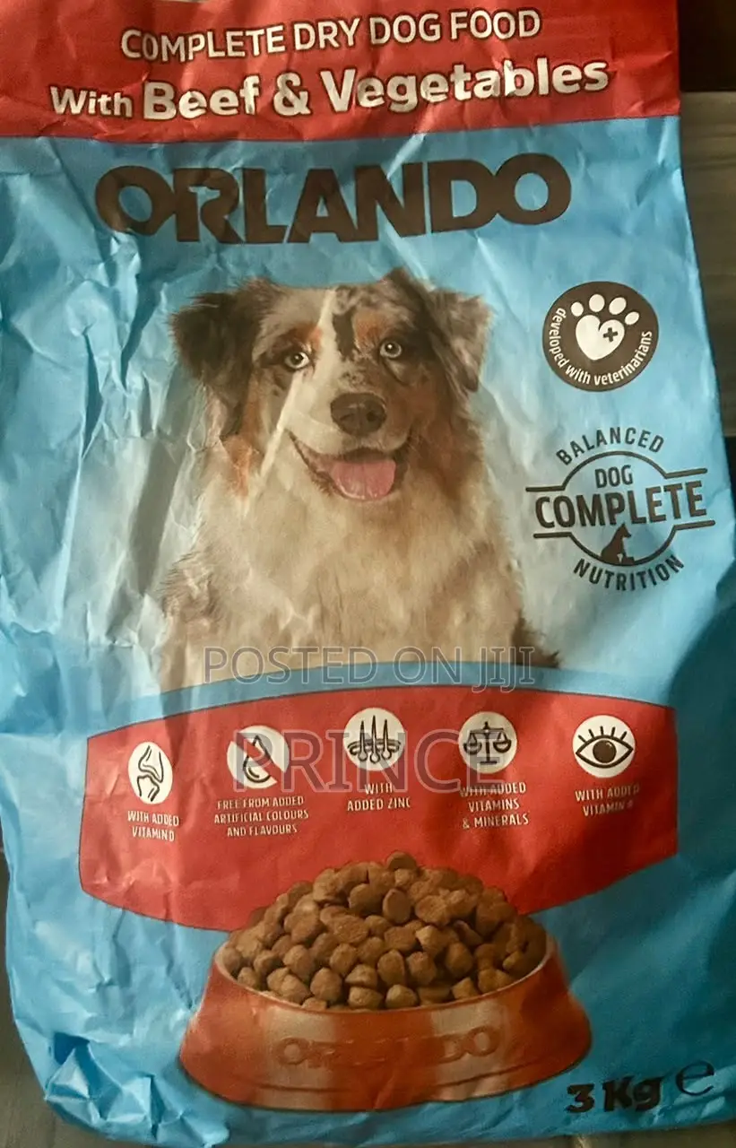 Orlando Dog Food 12kg & 3kg - UK Direct - Chicken & Beef - Kasoa