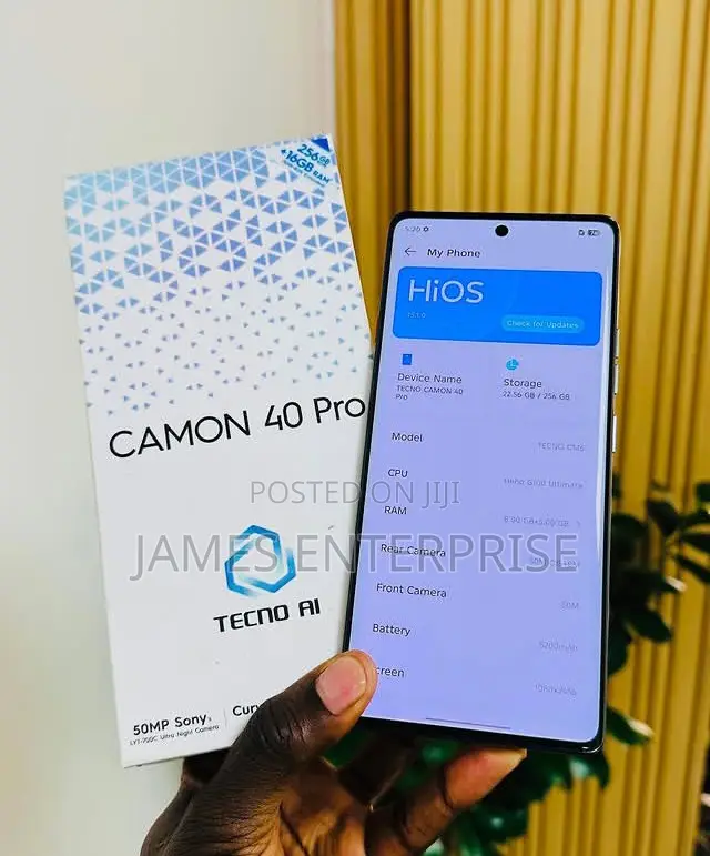 New Tecno Camon 40 Pro 4G 256 GB Blue