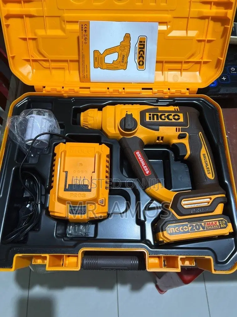 18mm Cordless Brushless Rotary Hammer + 20V Battery – CRHLI201881