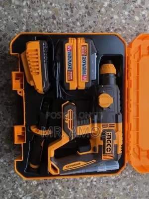 22mm Cordless Rotary Hammer With 2x 4.0Ah Batteries - CRHLI222085