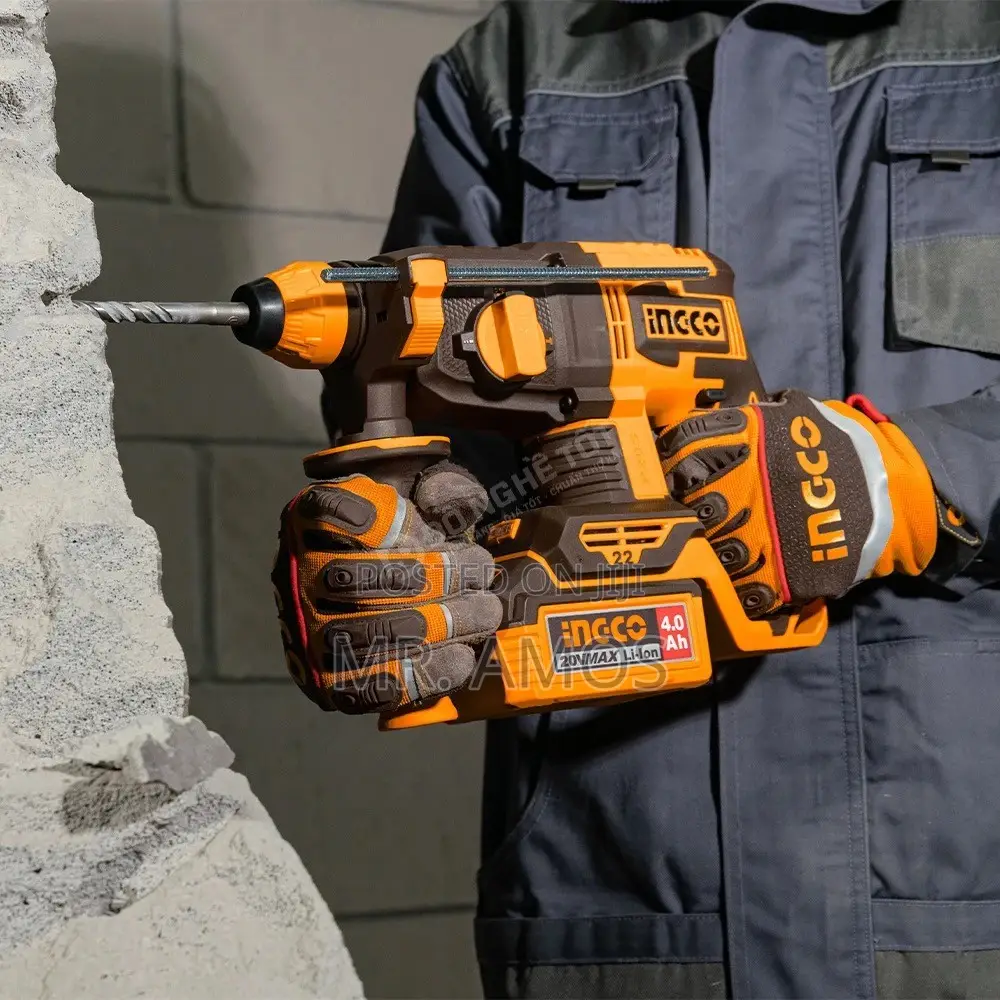 22mm Cordless Rotary Hammer With 2x 4.0Ah Batteries - CRHLI222085