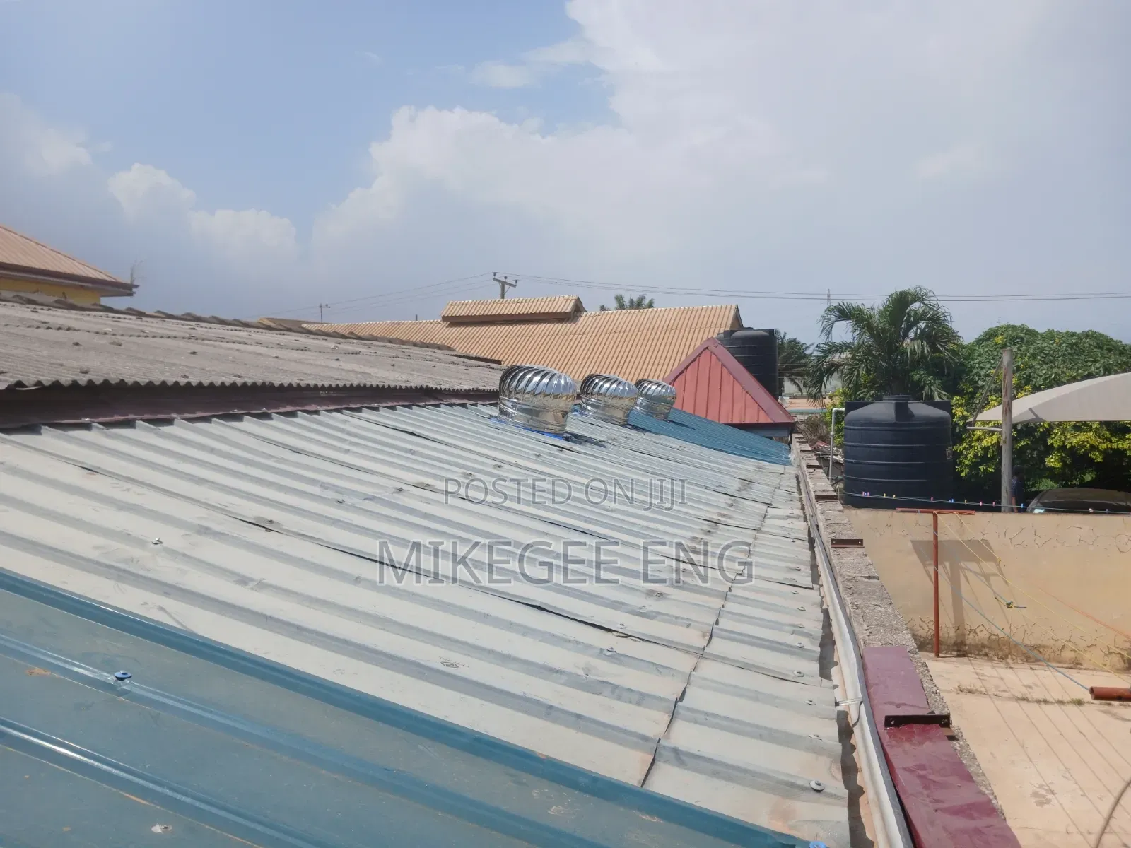 Roof Top Heat Extractor Installation