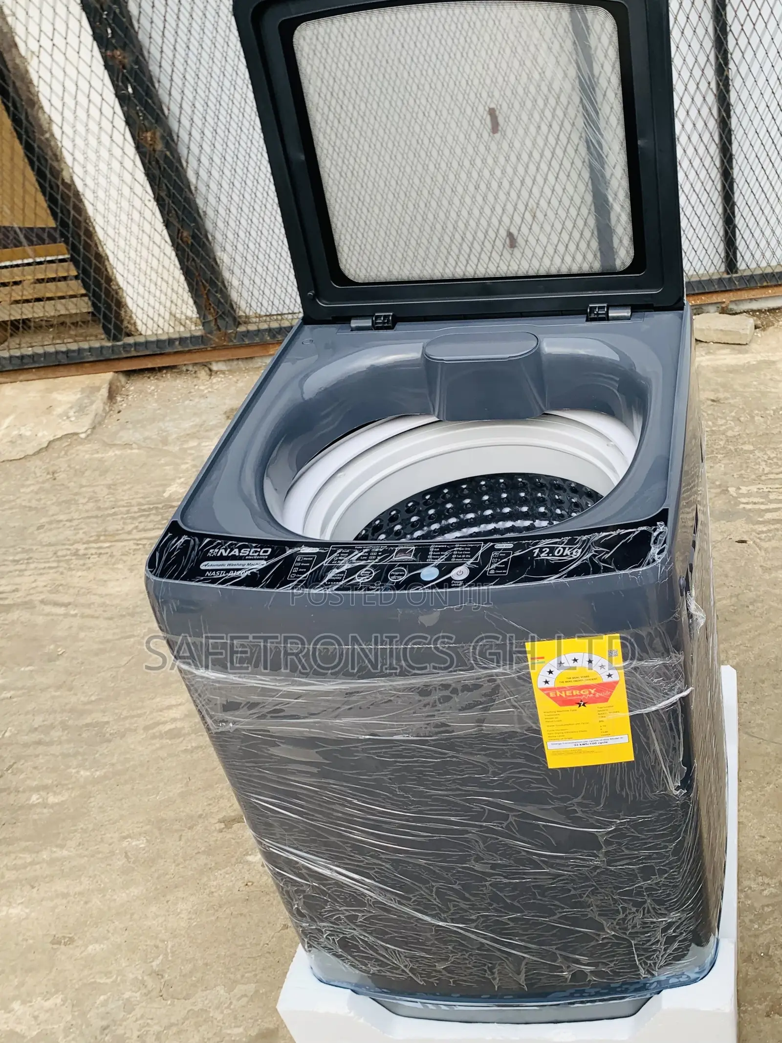 Grab WashPro TopLoad 12kg Nasco (Grey) WashingMachine